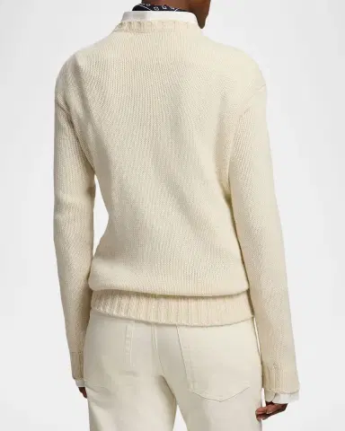 Ralph Lauren Collection Flag Cashmere Crewneck Sweater | Thumbnail 2 Ralph Lauren Collection Flag Cashmere Crewneck Sweater | Thumbnail 2