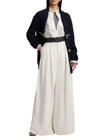 Ralph Lauren Collection Addison Ruffle-Trim Broadcloth Shirt | Thumbnail 1 Ralph Lauren Collection Addison Ruffle-Trim Broadcloth Shirt | Thumbnail 1