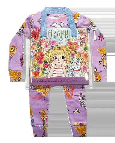 Books To Bed Girl's "Florabelle" Pajama & Book Set with Hanger | Thumbnail 2 Books To Bed Girl's "Florabelle" Pajama & Book Set with Hanger | Thumbnail 2