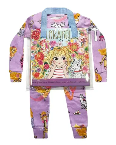Books To Bed Girl's "Florabelle" Pajama & Book Set with Hanger | Thumbnail 1 Books To Bed Girl's "Florabelle" Pajama & Book Set with Hanger | Thumbnail 1
