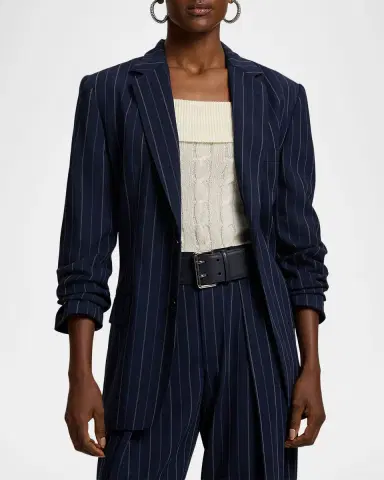 Ralph Lauren Collection Marcy Striped Wool Jacket | Thumbnail 4 Ralph Lauren Collection Marcy Striped Wool Jacket | Thumbnail 4