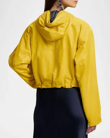 Ralph Lauren Collection Leather Crop Utility Jacket | Thumbnail 2 Ralph Lauren Collection Leather Crop Utility Jacket | Thumbnail 2