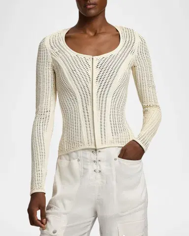 Ralph Lauren Collection Tabetha Woven Lambskin Jacket | Thumbnail 4 Ralph Lauren Collection Tabetha Woven Lambskin Jacket | Thumbnail 4