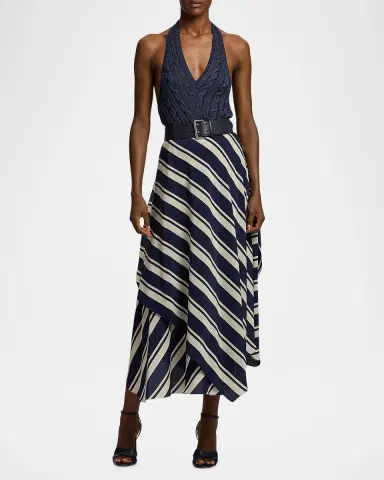 Ralph Lauren Collection Cable-Knit Silk Halter Sweater | Thumbnail 2 Ralph Lauren Collection Cable-Knit Silk Halter Sweater | Thumbnail 2
