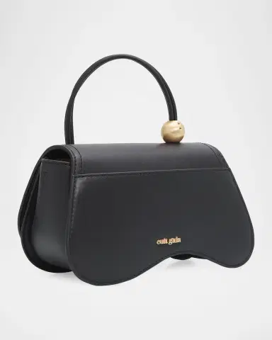 Cult Gaia Kazia Sculptural Leather Top-Handle Bag | Thumbnail 2 Cult Gaia Kazia Sculptural Leather Top-Handle Bag | Thumbnail 2