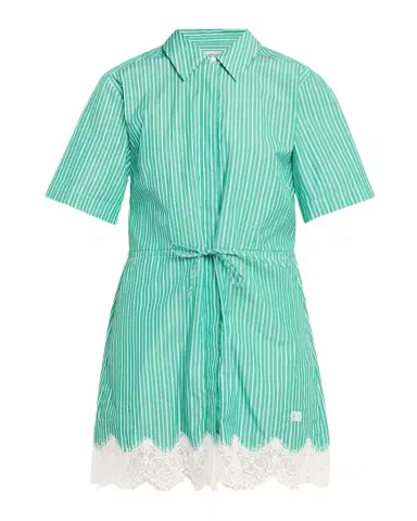 Simkhai Poplin Lace-Trim Shirtdress | Thumbnail 1 Simkhai Poplin Lace-Trim Shirtdress | Thumbnail 1