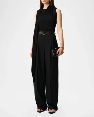 Ami Paris Sleeveless Scarf-Neck Lavaliere Top | Thumbnail 2 Ami Paris Sleeveless Scarf-Neck Lavaliere Top | Thumbnail 2