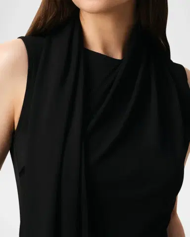 Ami Paris Sleeveless Scarf-Neck Lavaliere Top | Thumbnail 5 Ami Paris Sleeveless Scarf-Neck Lavaliere Top | Thumbnail 5