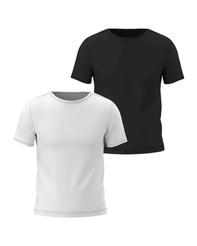 Men 's Cotton Jersey 2-Pack Crewneck T-Shirt Set Men 's Cotton Jersey 2-Pack Crewneck T-Shirt Set