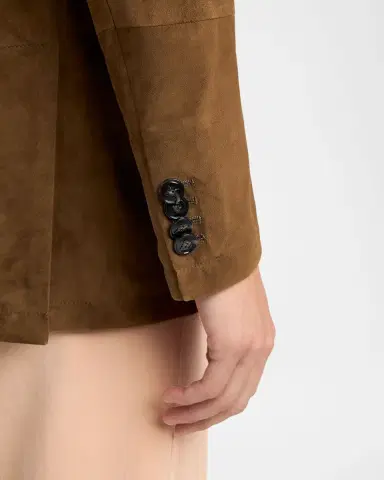 Kiton Men's Suede Patch-Pocket Blazer | Thumbnail 5 Kiton Men's Suede Patch-Pocket Blazer | Thumbnail 5