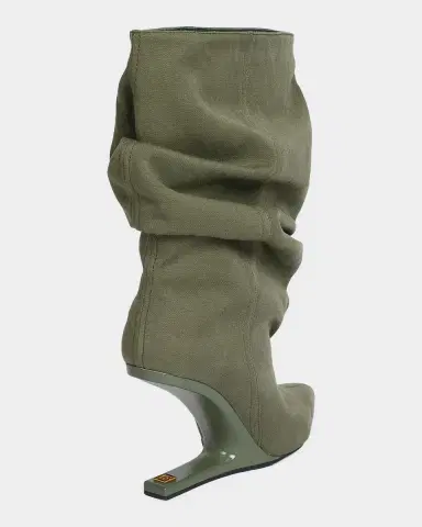 Balmain No Wedge Canvas Ankle Boots | Thumbnail 3 Balmain No Wedge Canvas Ankle Boots | Thumbnail 3