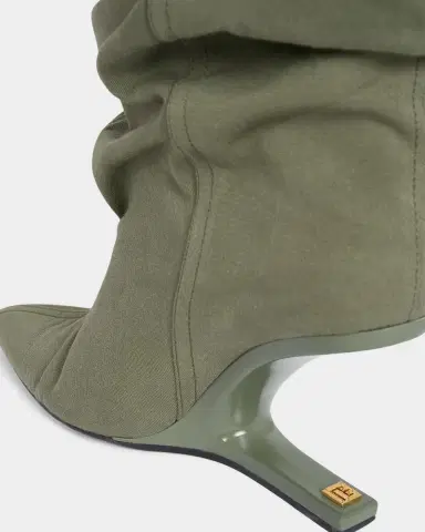 Balmain No Wedge Canvas Ankle Boots | Thumbnail 4 Balmain No Wedge Canvas Ankle Boots | Thumbnail 4