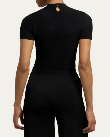 Ralph Lauren Collection Stretch Short-Sleeve Sweater | Thumbnail 7 Ralph Lauren Collection Stretch Short-Sleeve Sweater | Thumbnail 7