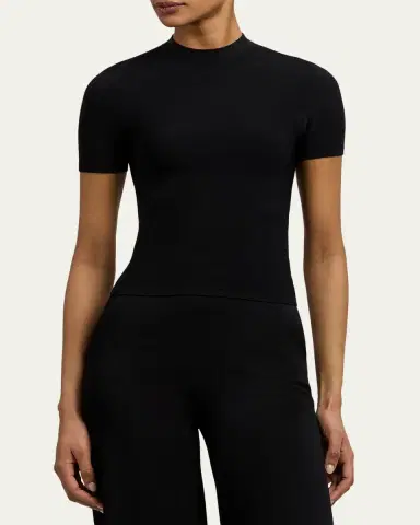 Ralph Lauren Collection Stretch Short-Sleeve Sweater | Thumbnail 8 Ralph Lauren Collection Stretch Short-Sleeve Sweater | Thumbnail 8