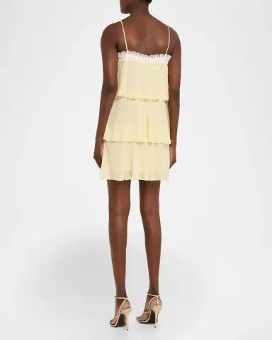LoveShackFancy Cedra Tiered Ruffle Mini Dress | Thumbnail 3 LoveShackFancy Cedra Tiered Ruffle Mini Dress | Thumbnail 3