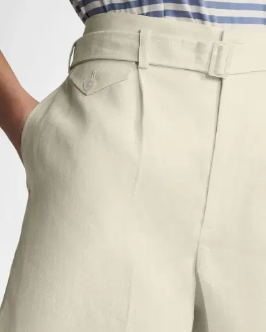 Ralph Lauren Collection Denise Linen Shorts | Thumbnail 5 Ralph Lauren Collection Denise Linen Shorts | Thumbnail 5