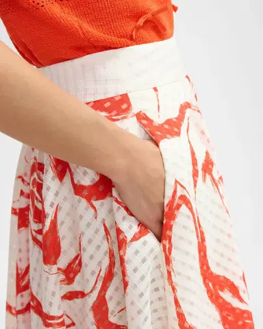 Essentiel Antwerp Jango Pleated Midi Skirt | Thumbnail 5 Essentiel Antwerp Jango Pleated Midi Skirt | Thumbnail 5