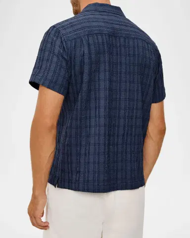 Rails Men's Short-Sleeve Rook Shirt in Navy | Thumbnail 3 Rails Men's Short-Sleeve Rook Shirt in Navy | Thumbnail 3