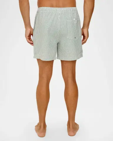Rails Men 's La Brea Swim Shorts in Striped Sage | Thumbnail 2 Rails Men 's La Brea Swim Shorts in Striped Sage | Thumbnail 2