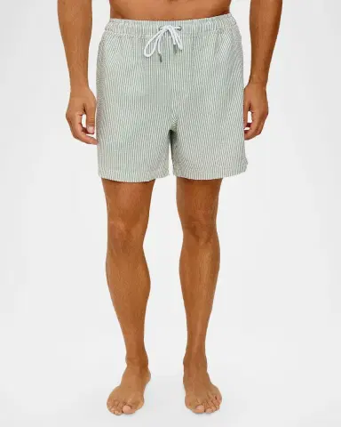 Rails Men 's La Brea Swim Shorts in Striped Sage | Thumbnail 3 Rails Men 's La Brea Swim Shorts in Striped Sage | Thumbnail 3