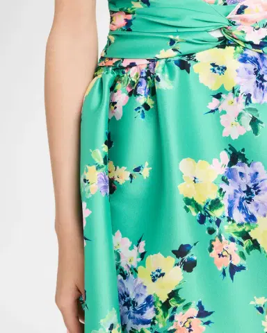 Shoshanna Estrella Floral-Print Mikado Midi Dress | Thumbnail 5 Shoshanna Estrella Floral-Print Mikado Midi Dress | Thumbnail 5