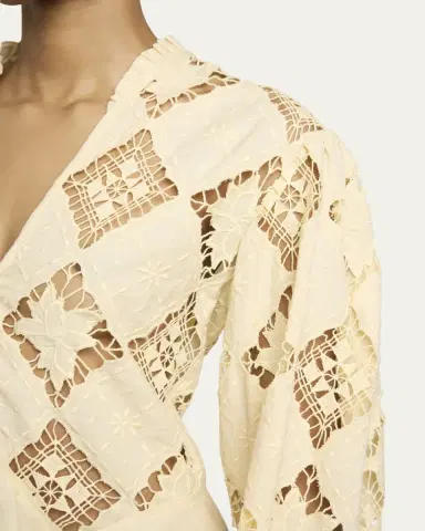 Isabel Marant Nina Lace Embroidered Peplum Top | Thumbnail 5 Isabel Marant Nina Lace Embroidered Peplum Top | Thumbnail 5