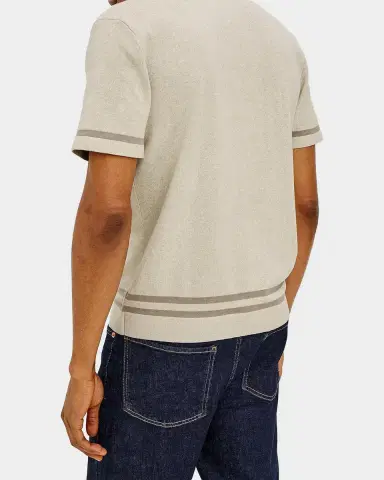 RAILS Men's Leo Melange Short-Sleeve Polo Sweater | Thumbnail 2 RAILS Men's Leo Melange Short-Sleeve Polo Sweater | Thumbnail 2
