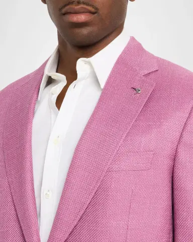 Stefano Ricci Men's Solid Textured Single-Breasted Sport Coat | Thumbnail 5 Stefano Ricci Men's Solid Textured Single-Breasted Sport Coat | Thumbnail 5