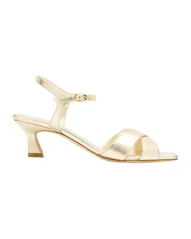 Stuart Weitzman 50mm Vinnie Metallic Leather Sandals | Thumbnail 1 Stuart Weitzman 50mm Vinnie Metallic Leather Sandals | Thumbnail 1