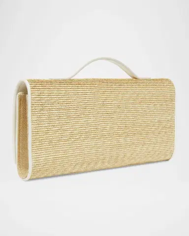 Roger Vivier Belle Vivier Slim Rattan Top-Handle Bag | Thumbnail 2 Roger Vivier Belle Vivier Slim Rattan Top-Handle Bag | Thumbnail 2
