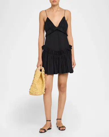 BTB Los Angeles Galia Studded Raffia Tote Bag | Thumbnail 6 BTB Los Angeles Galia Studded Raffia Tote Bag | Thumbnail 6