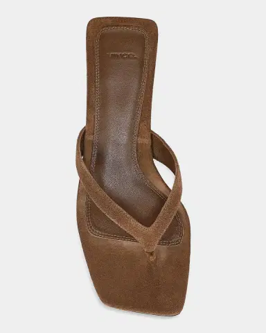 Vince San Juan Suede Heeled Thong Sandals | Thumbnail 3 Vince San Juan Suede Heeled Thong Sandals | Thumbnail 3