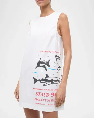 STAUD Brea Mini Dress | Thumbnail 4 STAUD Brea Mini Dress | Thumbnail 4