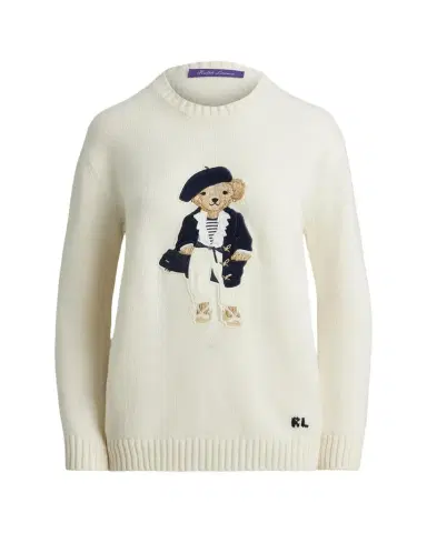 Ralph Lauren Collection Pre-Spring Polo Bear Cashmere Sweater | Thumbnail 1 Ralph Lauren Collection Pre-Spring Polo Bear Cashmere Sweater | Thumbnail 1
