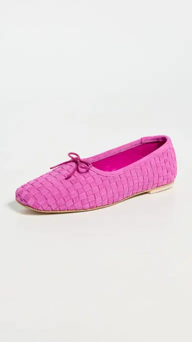 FRĒDA SALVADOR Jada Flats Magenta Woven Suede | Thumbnail 2 FRĒDA SALVADOR Jada Flats Magenta Woven Suede | Thumbnail 2