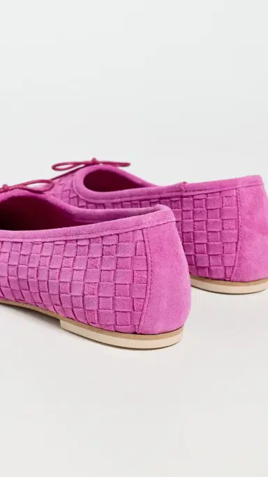 FRĒDA SALVADOR Jada Flats Magenta Woven Suede | Thumbnail 4 FRĒDA SALVADOR Jada Flats Magenta Woven Suede | Thumbnail 4