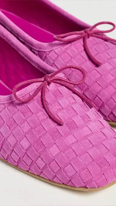 FRĒDA SALVADOR Jada Flats Magenta Woven Suede | Thumbnail 6 FRĒDA SALVADOR Jada Flats Magenta Woven Suede | Thumbnail 6