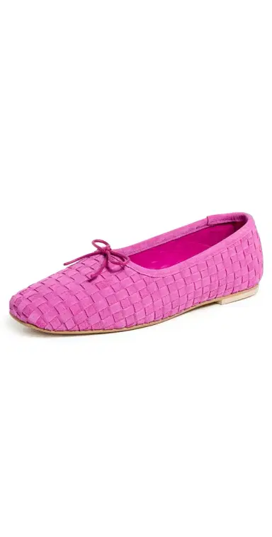 FRĒDA SALVADOR Jada Flats Magenta Woven Suede | Thumbnail 1 FRĒDA SALVADOR Jada Flats Magenta Woven Suede | Thumbnail 1