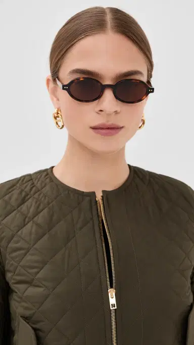 Jimmy Fairly Elvie Sunglasses Brown One Size | Thumbnail 3 Jimmy Fairly Elvie Sunglasses Brown One Size | Thumbnail 3