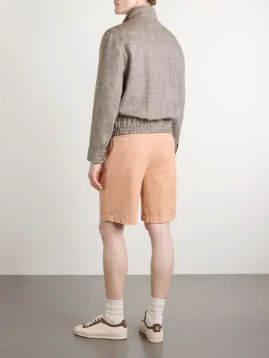 Brunello Cucinelli Herringbone Bomber Jacket - Men | Thumbnail 4 Brunello Cucinelli Herringbone Bomber Jacket - Men | Thumbnail 4