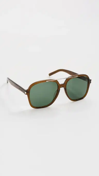 Saint Laurent SL 545 Sunglasses Brown/Green One Size | Thumbnail 4 Saint Laurent SL 545 Sunglasses Brown/Green One Size | Thumbnail 4