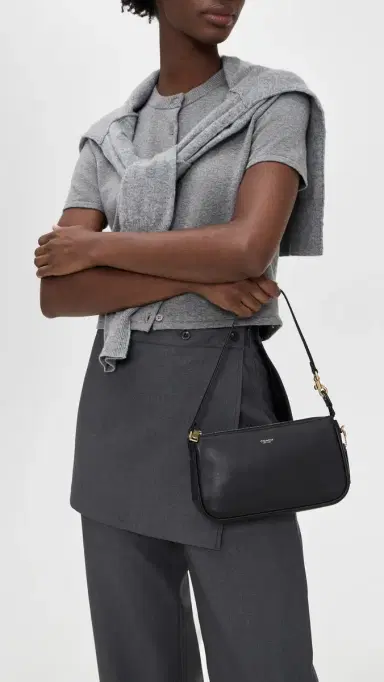 Coach Natural Grain Leather Plaza Bag Black One Size | Thumbnail 3 Coach Natural Grain Leather Plaza Bag Black One Size | Thumbnail 3
