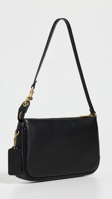 Coach Natural Grain Leather Plaza Bag Black One Size | Thumbnail 4 Coach Natural Grain Leather Plaza Bag Black One Size | Thumbnail 4