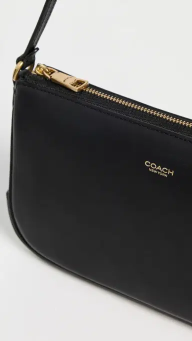 Coach Natural Grain Leather Plaza Bag Black One Size | Thumbnail 5 Coach Natural Grain Leather Plaza Bag Black One Size | Thumbnail 5