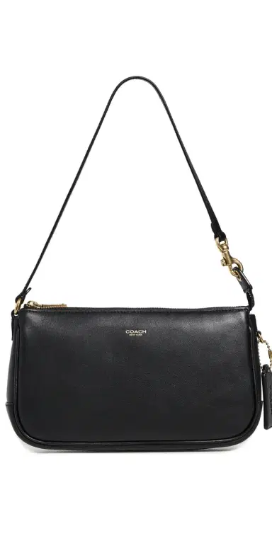 Coach Natural Grain Leather Plaza Bag Black One Size | Thumbnail 1 Coach Natural Grain Leather Plaza Bag Black One Size | Thumbnail 1