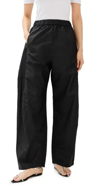 Tibi Crispy Nylon Winslow Pant Black | Thumbnail 1 Tibi Crispy Nylon Winslow Pant Black | Thumbnail 1