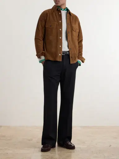 Drake's Suede Overshirt - Men | Thumbnail 2 Drake's Suede Overshirt - Men | Thumbnail 2