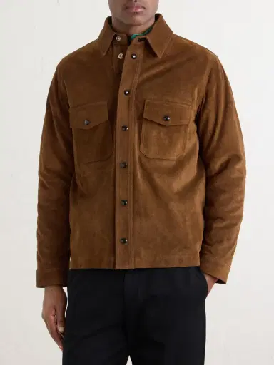 Drake's Suede Overshirt - Men | Thumbnail 3 Drake's Suede Overshirt - Men | Thumbnail 3