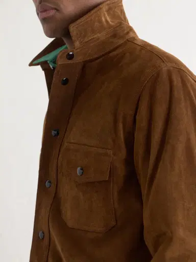 Drake's Suede Overshirt - Men | Thumbnail 5 Drake's Suede Overshirt - Men | Thumbnail 5