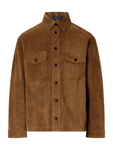 Drake's Suede Overshirt - Men | Thumbnail 1 Drake's Suede Overshirt - Men | Thumbnail 1